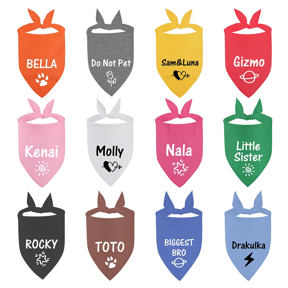 Personalised Pet Name Bandana