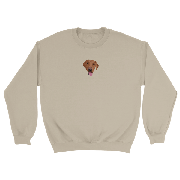 Embroidered Pet Portrait Sweatshirt