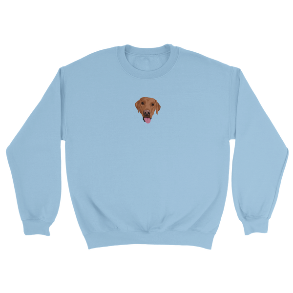 Embroidered Pet Portrait Sweatshirt