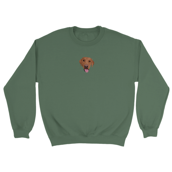 Embroidered Pet Portrait Sweatshirt