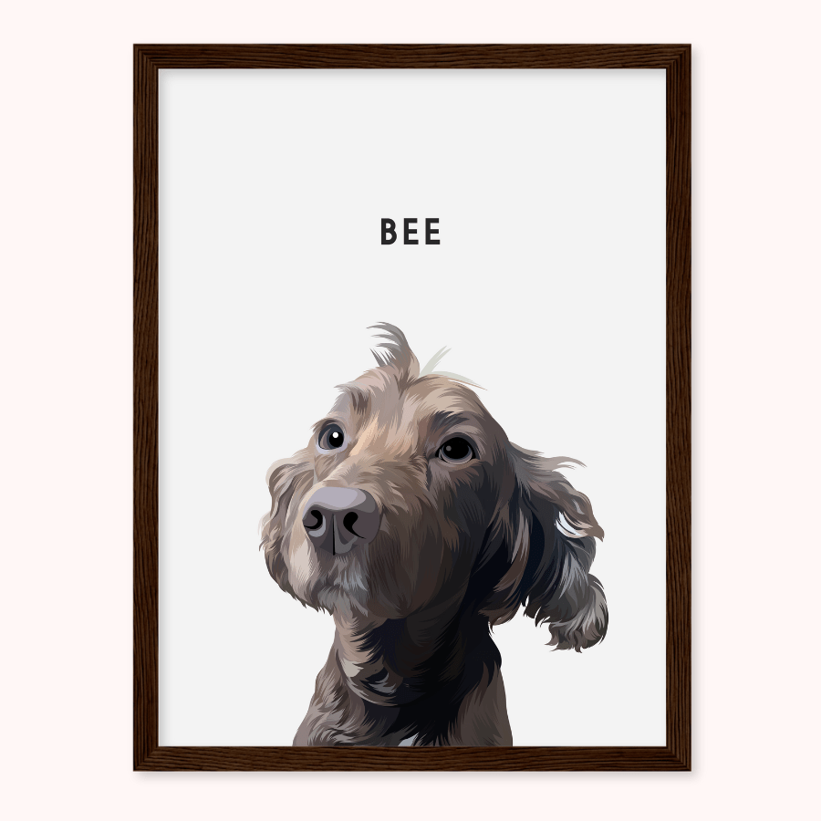 Personalised Solo Pet Portrait - Max & Marley