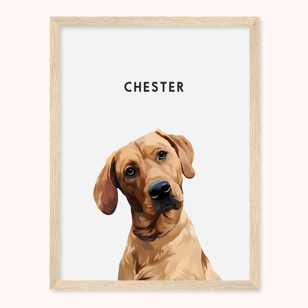 Personalised Solo Pet Portrait - Max & Marley