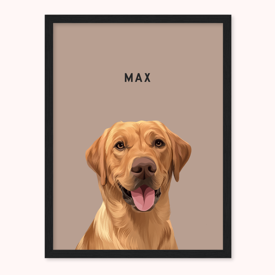 Personalised Solo Pet Portrait - Max & Marley