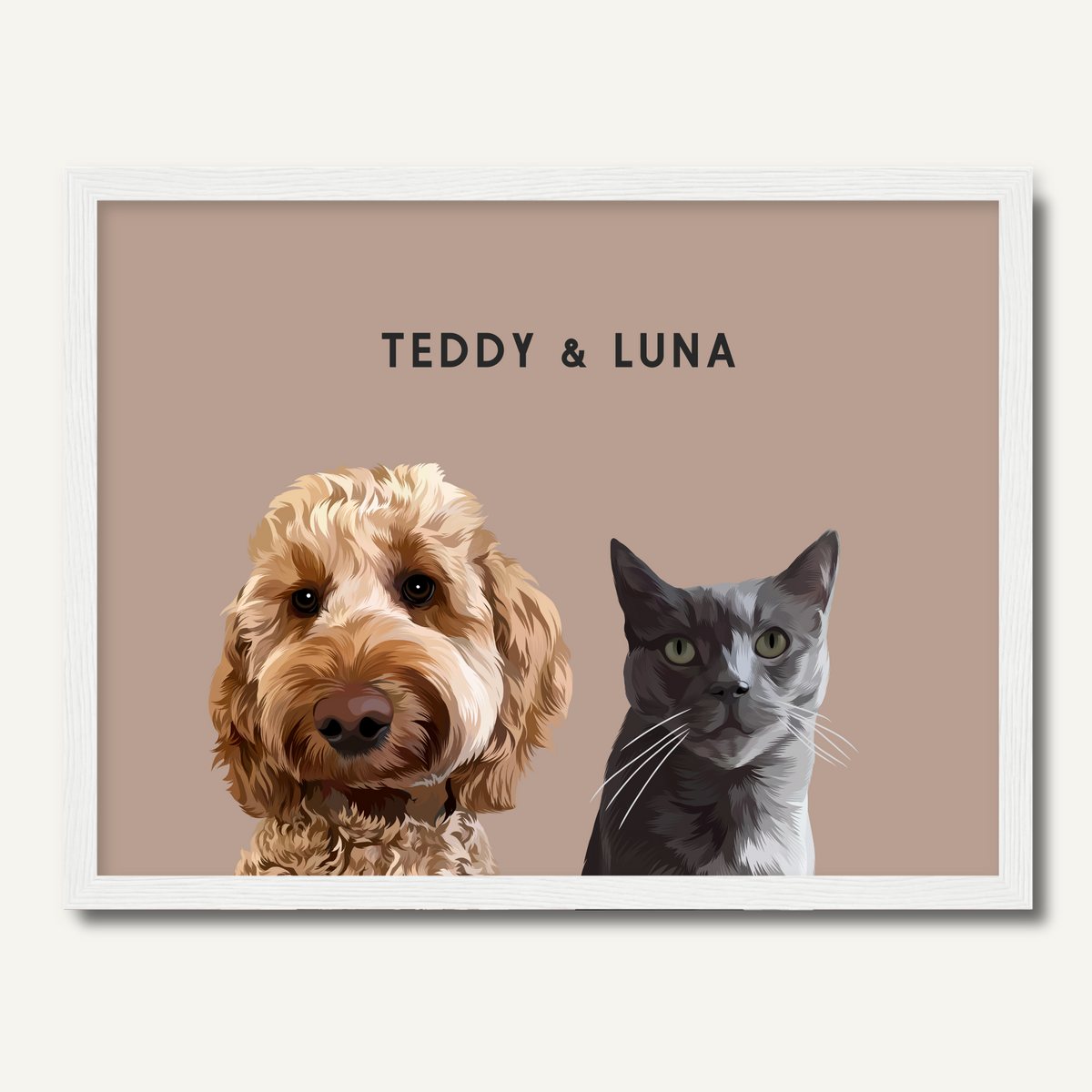 Personalised Two Pet Portrait